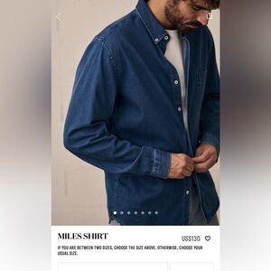 Octobre / Sézane denim Miles shirt XL